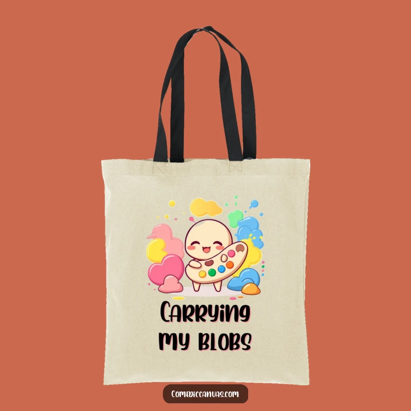 Funny Palette Paint Tote Bag - Stylish Art & Hilarious Carry-all