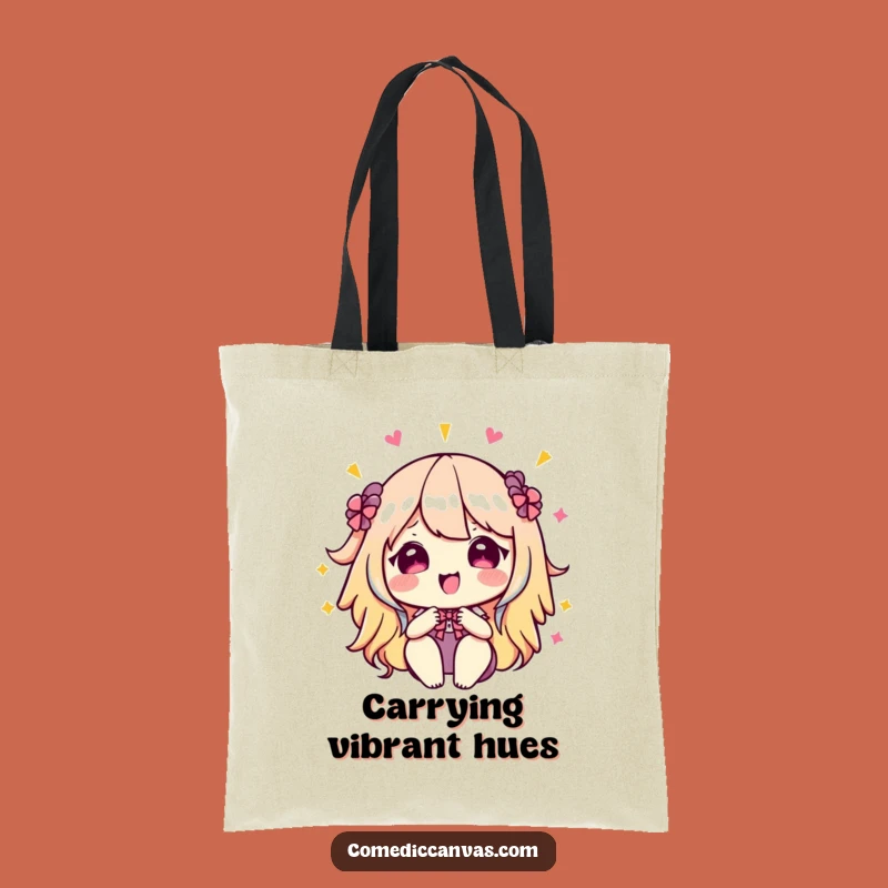 Funny Kawaii Palette Tote Bag: Carry Your Colors - Hilarious Funny Gift!