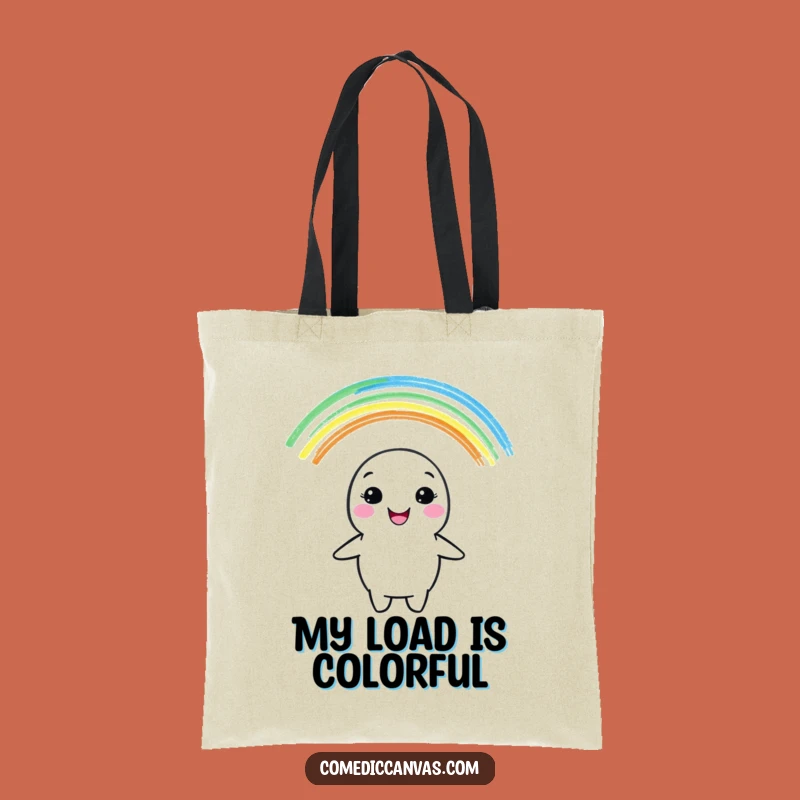 Funny Crayon Rainbow Tote Bag - Carry Color & Hilarious Art